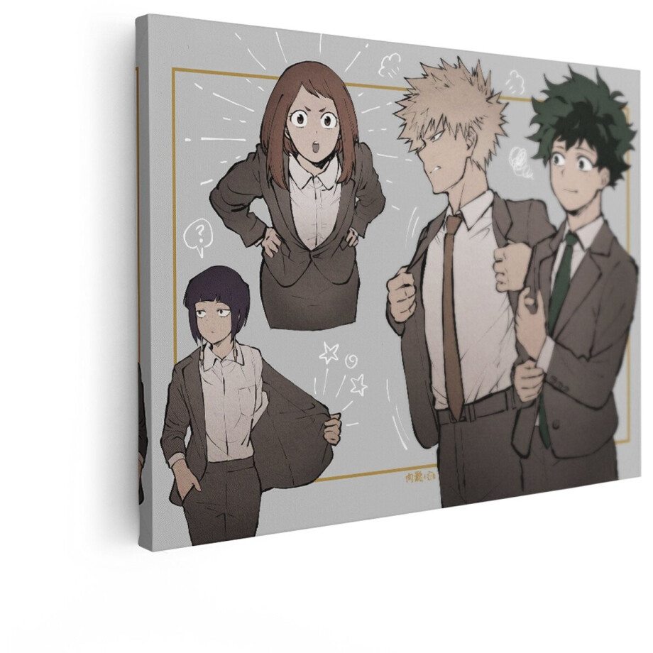 Artaza Canvas Schilderij My Hero Academia - 40x30 cm - Wanddecoratie Anime Jongens - Muurdecoratie Slaapkamer - Kamer Accessoires Artaza Canvas Schilderij My Hero Academia - 40x30 cm - Wanddecoratie Anime Jongens - Muurdecoratie Slaapkamer - Kamer Accessoires afbeelding 1