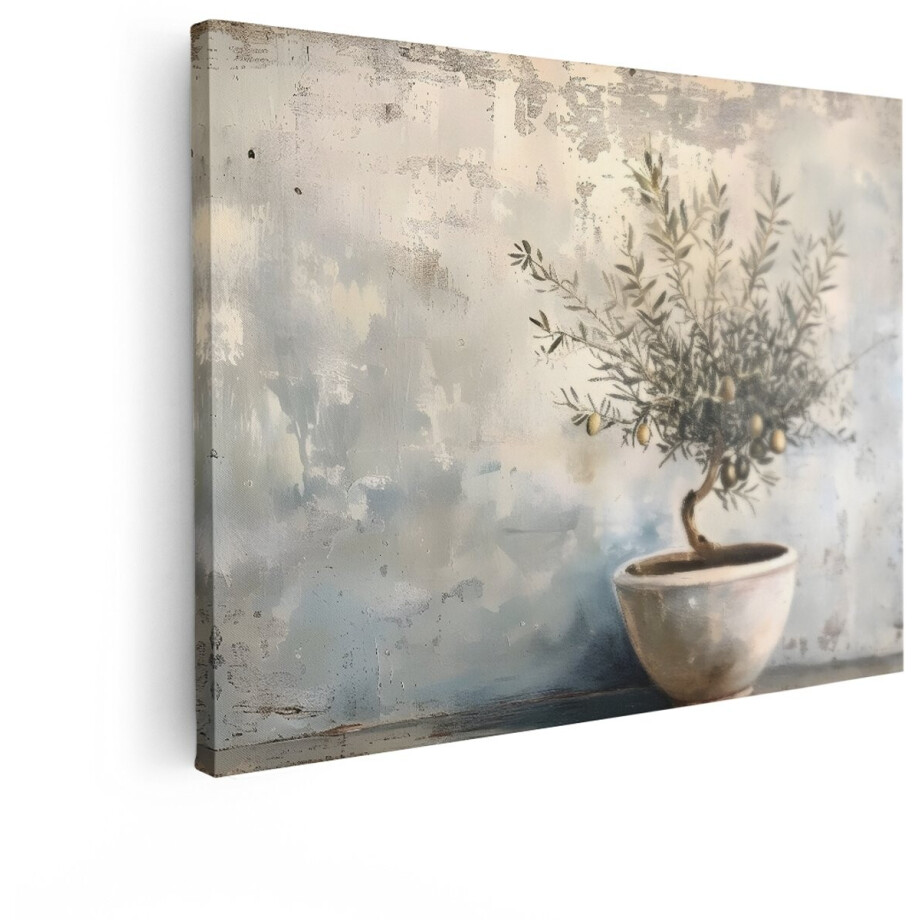 Artaza Canvas Schilderij Olijfboom - 120x90 cm - Wanddecoratie Landelijk - Muurdecoratie Plant - Decoratie Boom - Schilderijen Op Canvas Artaza Canvas Schilderij Olijfboom - 120x90 cm - Wanddecoratie Landelijk - Muurdecoratie Plant - Decoratie Boom - Schilderijen Op Canvas afbeelding 1