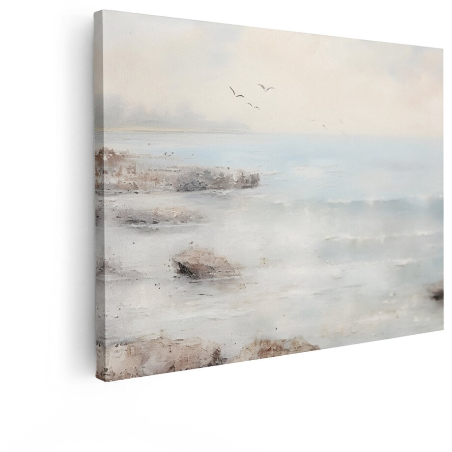 Artaza Canvas Schilderij Landschap - 40x30 cm - Wanddecoratie Natuur - Muurdecoratie Vogels - Decoratie Woonkamer - Kamer Accessoires Kust Artaza Canvas Schilderij Landschap - 40x30 cm - Wanddecoratie Natuur - Muurdecoratie Vogels - Decoratie Woonkamer - Kamer Accessoires Kust afbeelding 1