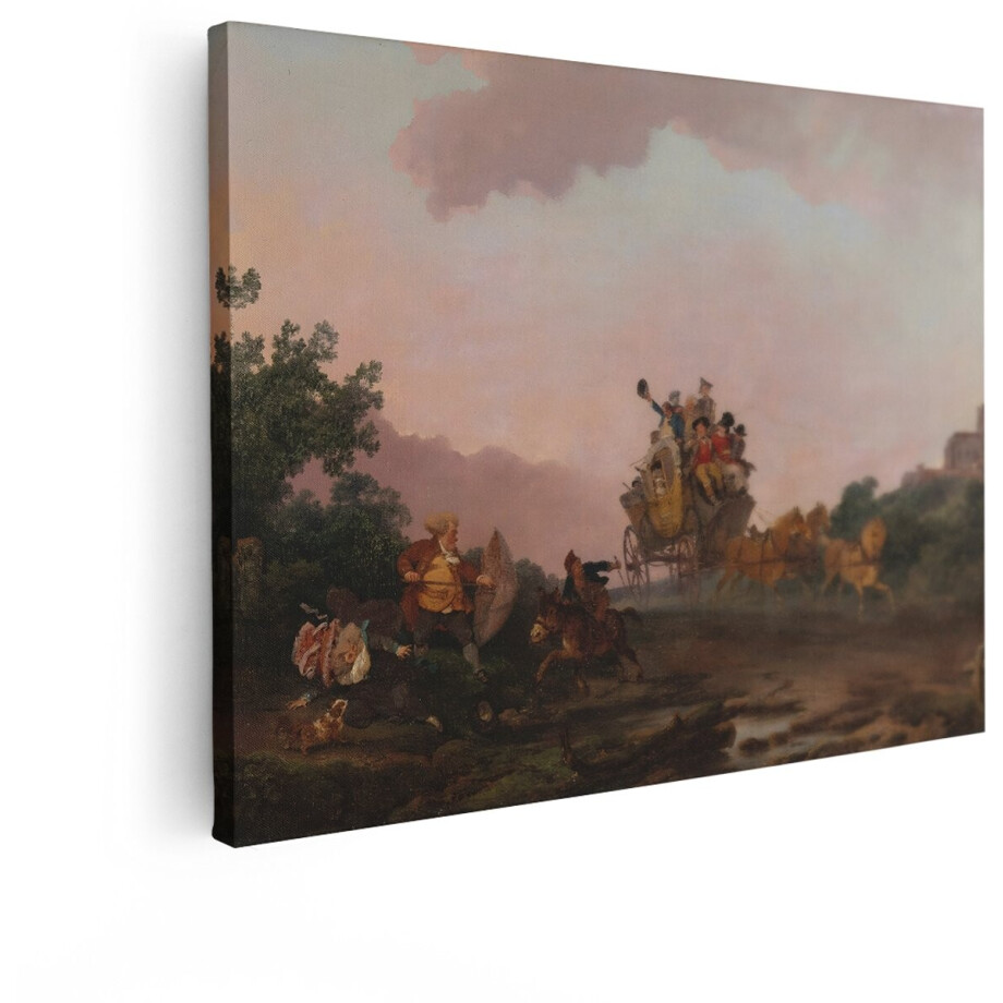 Artaza Canvas Schilderij Paardenkoets - 120x90 cm - Wanddecoratie Landschap - Muurdecoratie Paarden - Decoratie Romantisch - Schilderijen Op Canvas Artaza Canvas Schilderij Paardenkoets - 120x90 cm - Wanddecoratie Landschap - Muurdecoratie Paarden - Decoratie Romantisch - Schilderijen Op Canvas afbeelding 1