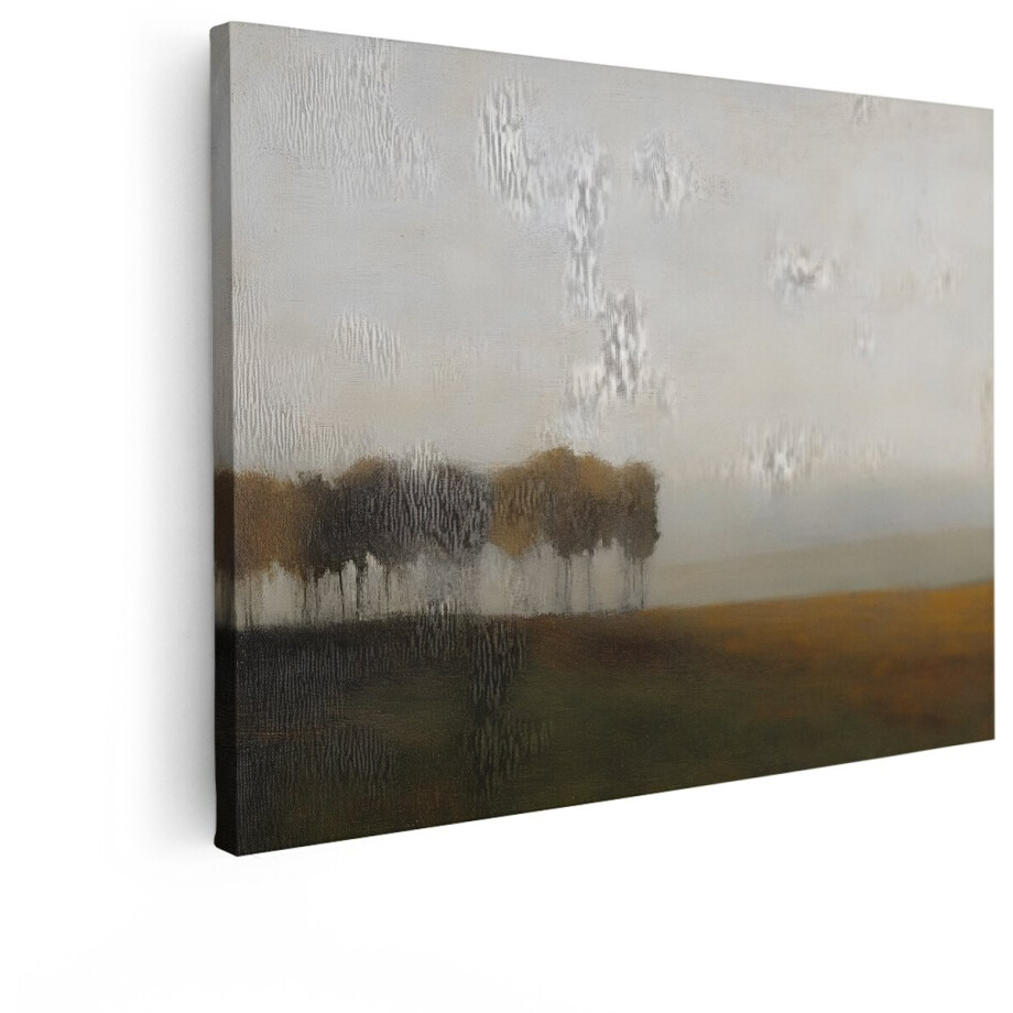 Artaza Canvas Schilderij Natuur Landschap - 40x30 cm - Wanddecoratie Bosrand - Muurdecoratie Abstract - Schilderijen Op Canvas Goud Artaza Canvas Schilderij Natuur Landschap - 40x30 cm - Wanddecoratie Bosrand - Muurdecoratie Abstract - Schilderijen Op Canvas Goud afbeelding 1