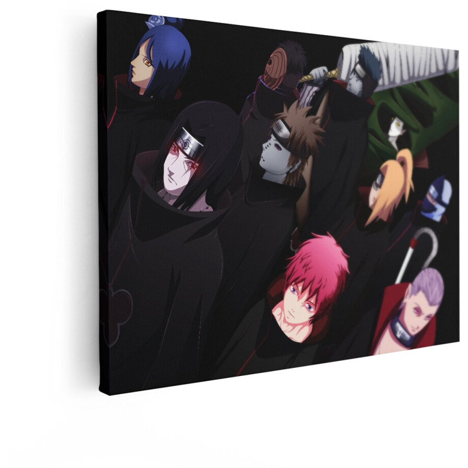 Artaza Canvas Schilderij Naruto Akatsuki - 40x30 cm - Wanddecoratie Anime - Muurdecoratie Jongens Kamer - Schilderijen Op Canvas Artaza Canvas Schilderij Naruto Akatsuki - 40x30 cm - Wanddecoratie Anime - Muurdecoratie Jongens Kamer - Schilderijen Op Canvas afbeelding 1