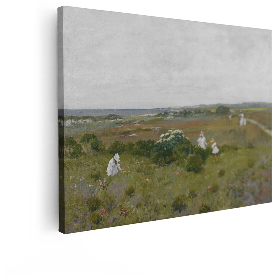 Artaza Canvas Schilderij Natuur - 40x30 cm - Wanddecoratie Landschap aan Zee - Muurdecoratie Vintage Bloemen - Kamer Accessoires Woonkamer Artaza Canvas Schilderij Natuur - 40x30 cm - Wanddecoratie Landschap aan Zee - Muurdecoratie Vintage Bloemen - Kamer Accessoires Woonkamer afbeelding 1