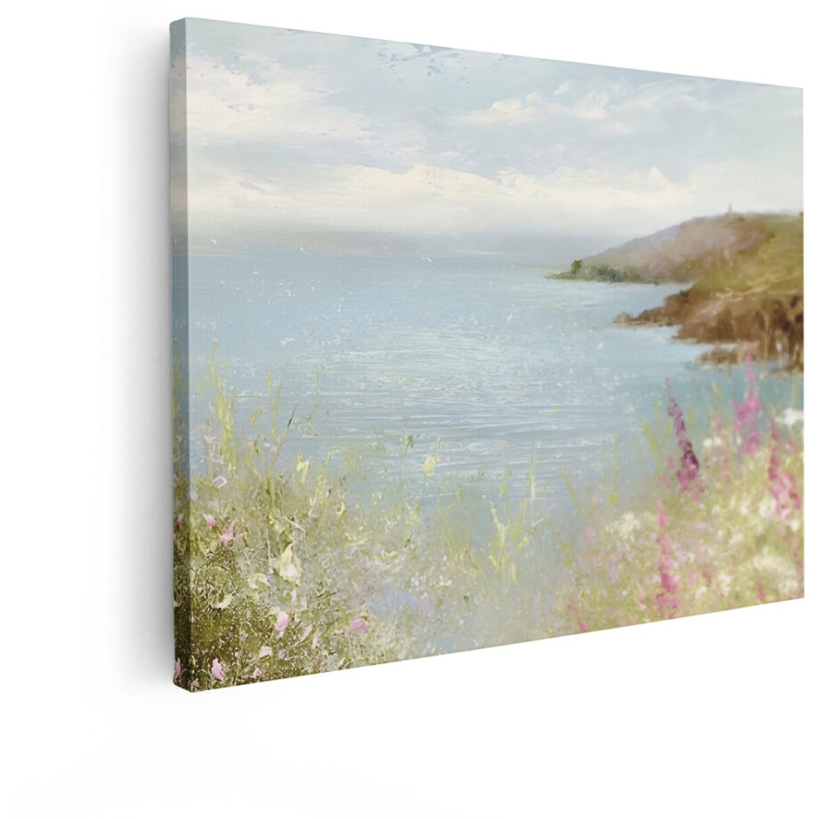 Artaza Canvas Schilderij Zee - 40x30 cm - Wanddecoratie Strand - Muurdecoratie Landschap Bloemen - Kamer Accessoires Natuur Artaza Canvas Schilderij Zee - 40x30 cm - Wanddecoratie Strand - Muurdecoratie Landschap Bloemen - Kamer Accessoires Natuur afbeelding 1