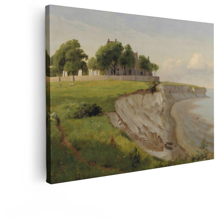 Artaza Canvas Schilderij Kustlandschap - 40x30 cm - Wanddecoratie Krijtrotsen - Muurdecoratie Zee - Schilderijen Op Canvas Natuur Artaza Canvas Schilderij Kustlandschap - 40x30 cm - Wanddecoratie Krijtrotsen - Muurdecoratie Zee - Schilderijen Op Canvas Natuur afbeelding 1