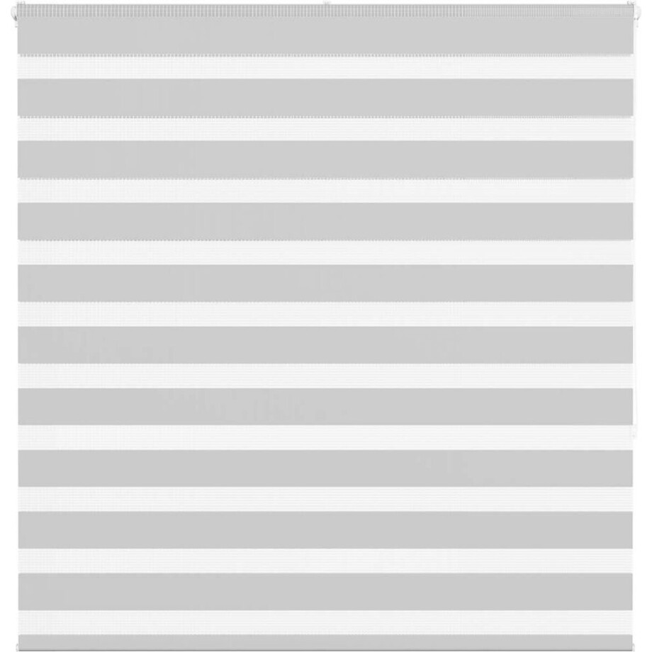 vidaXL - Zebra - rolgordijn - 150x150 - cm - stofbreedte - 145,9 - cm - lichtgrijs afbeelding 1