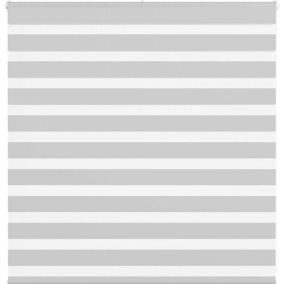 vidaXL - Zebra - rolgordijn - 140x100 - cm - stofbreedte - 135,9 - cm - lichtgrijs afbeelding 1