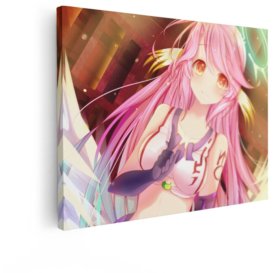 Artaza Canvas Schilderij Anime Meisje - 80x60 cm - Wanddecoratie Roze Haar - Muurdecoratie Slaapkamer - Decoratie Engel Vleugels - Roze Artaza Canvas Schilderij Anime Meisje - 80x60 cm - Wanddecoratie Roze Haar - Muurdecoratie Slaapkamer - Decoratie Engel Vleugels - Roze afbeelding 1