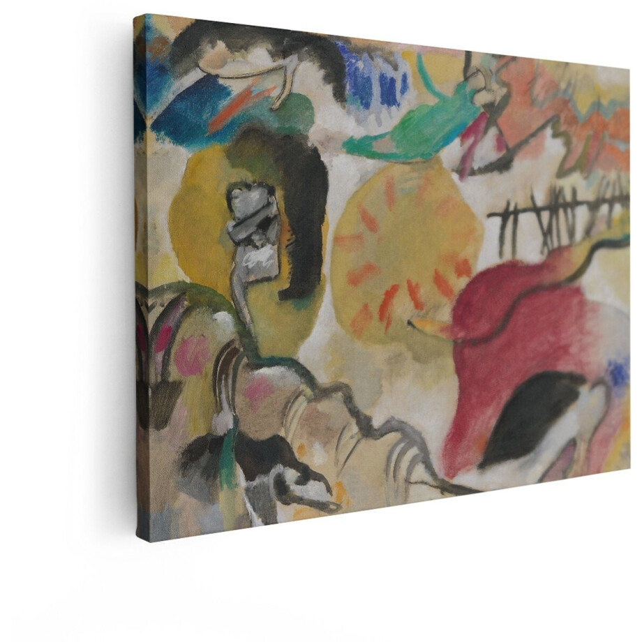Artaza Canvas Schilderij Abstract - 120x90 cm - Wanddecoratie Kandinsky - Muurdecoratie Modern - Decoratie Kleurrijk Woonkamer Artaza Canvas Schilderij Abstract - 120x90 cm - Wanddecoratie Kandinsky - Muurdecoratie Modern - Decoratie Kleurrijk Woonkamer afbeelding 1
