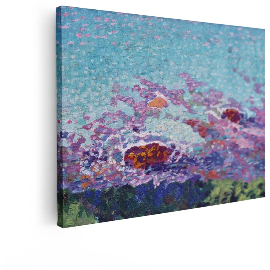 Artaza Canvas Schilderij Zonsondergang - 80x60 cm - Wanddecoratie Kleurrijk Landschap - Muurdecoratie Natuur - Decoratie Roze - Schilderijen Op Canvas Artaza Canvas Schilderij Zonsondergang - 80x60 cm - Wanddecoratie Kleurrijk Landschap - Muurdecoratie Natuur - Decoratie Roze - Schilderijen Op Canvas afbeelding 1