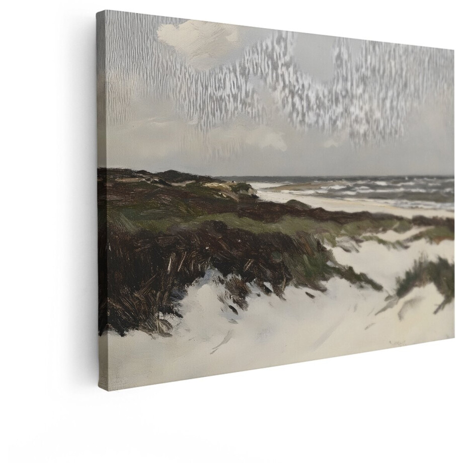 Artaza Canvas Schilderij Kustlandschap - 120x90 cm - Wanddecoratie Zee En Duinen - Muurdecoratie Strand - Decoratie Natuur Woonkamer Artaza Canvas Schilderij Kustlandschap - 120x90 cm - Wanddecoratie Zee En Duinen - Muurdecoratie Strand - Decoratie Natuur Woonkamer afbeelding 1