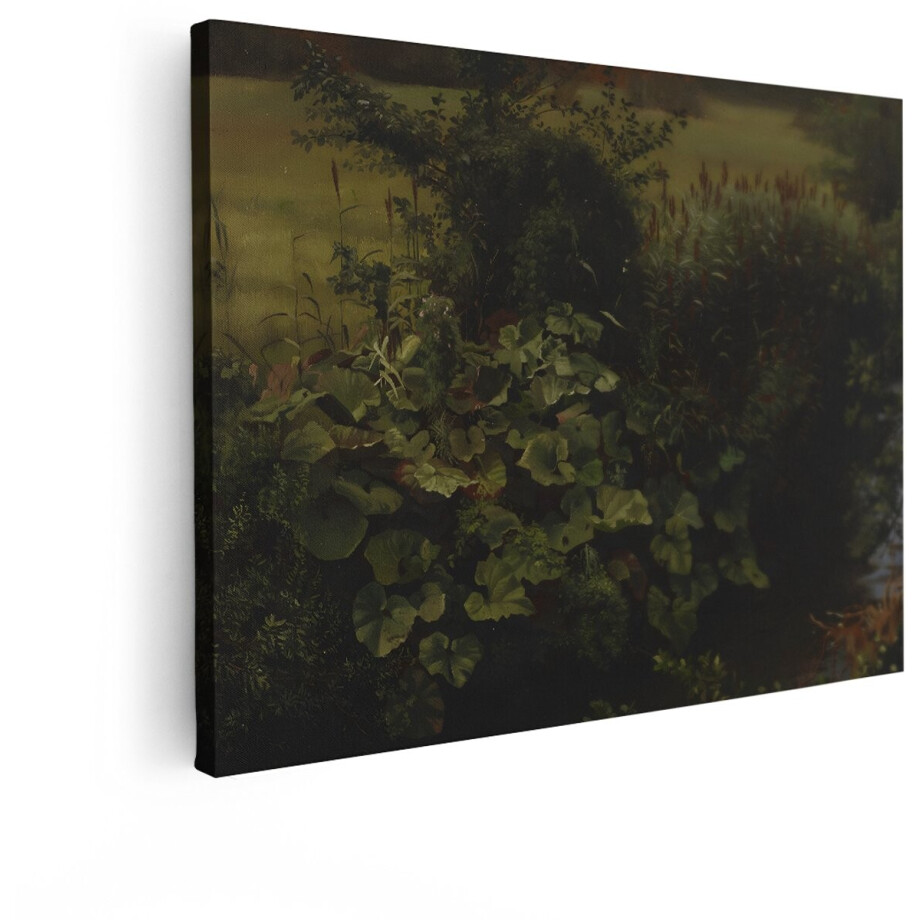 Artaza Canvas Schilderij Natuur - 120x90 cm - Wanddecoratie Landschap - Muurdecoratie Waterplanten - Schilderijen Op Canvas Riet Artaza Canvas Schilderij Natuur - 120x90 cm - Wanddecoratie Landschap - Muurdecoratie Waterplanten - Schilderijen Op Canvas Riet afbeelding 1