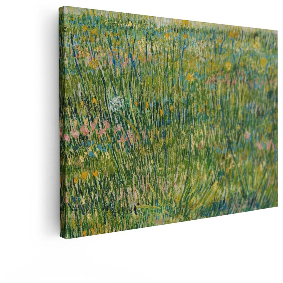 Artaza Canvas Schilderij Bloemenveld Van Gogh - 80x60 cm - Wanddecoratie Bloemen - Muurdecoratie Natuur - Decoratie Impressionisme Artaza Canvas Schilderij Bloemenveld Van Gogh - 80x60 cm - Wanddecoratie Bloemen - Muurdecoratie Natuur - Decoratie Impressionisme afbeelding 1