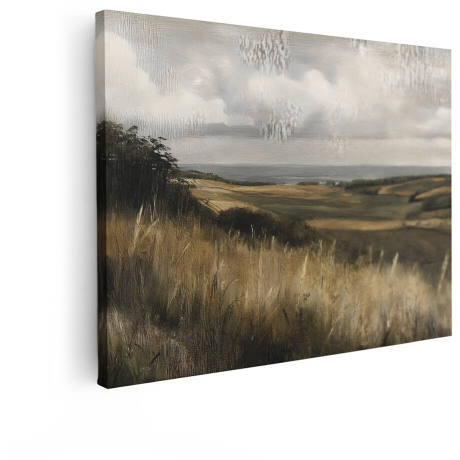 Artaza Canvas Schilderij Landschap - 80x60 cm - Wanddecoratie Landelijk - Muurdecoratie Natuur - Decoratie Kustlandschap - Schilderijen Op Canvas Artaza Canvas Schilderij Landschap - 80x60 cm - Wanddecoratie Landelijk - Muurdecoratie Natuur - Decoratie Kustlandschap - Schilderijen Op Canvas afbeelding 1