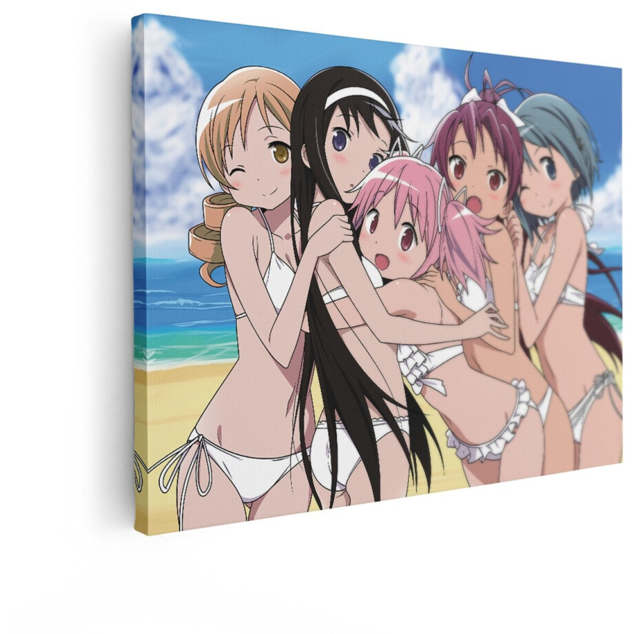 Artaza Canvas Schilderij Anime Strand - 40x30 cm - Wanddecoratie Meisjes Bikini - Muurdecoratie Zomer - Decoratie Zee - Schilderijen Op Canvas Artaza Canvas Schilderij Anime Strand - 40x30 cm - Wanddecoratie Meisjes Bikini - Muurdecoratie Zomer - Decoratie Zee - Schilderijen Op Canvas afbeelding 1