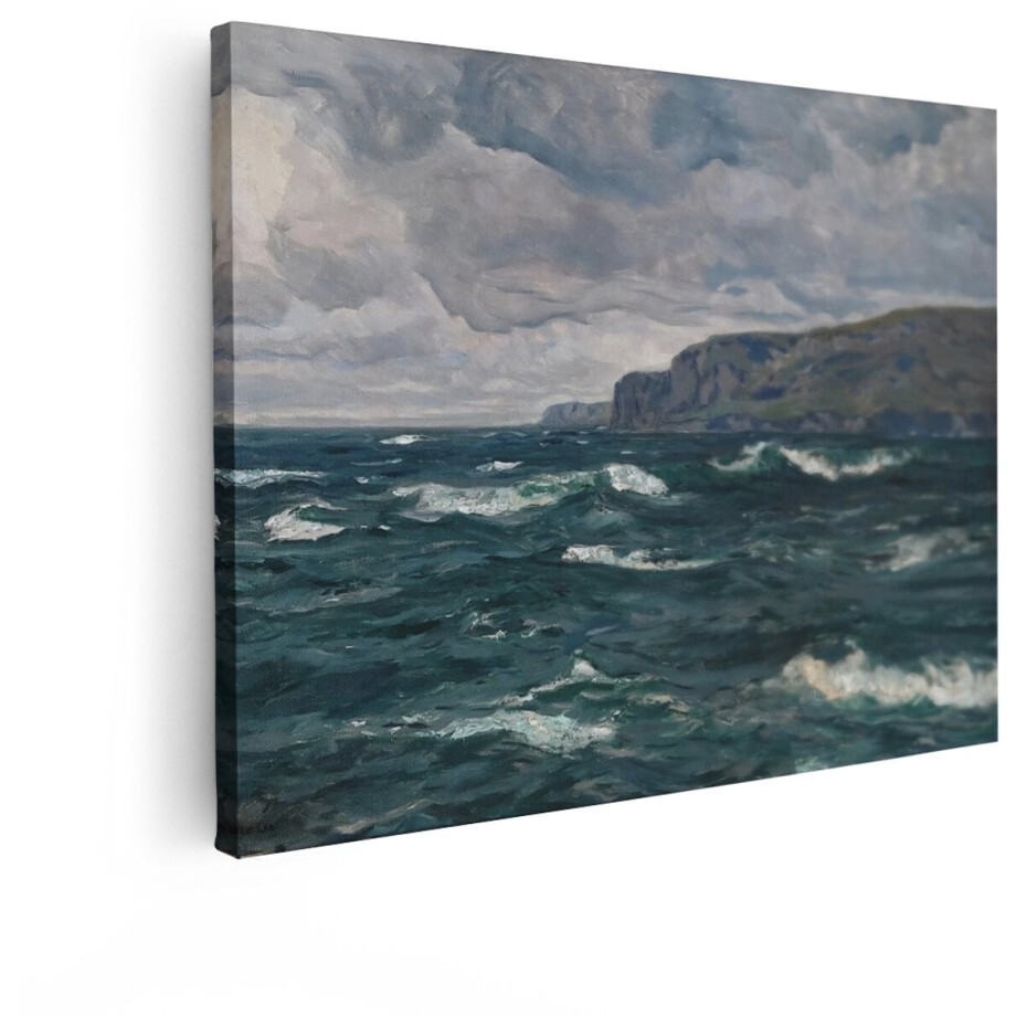 Artaza Canvas Schilderij Landschap - 40x30 cm - Wanddecoratie Ruwe Zee - Muurdecoratie Kliffen - Schilderijen Op Canvas Natuur Artaza Canvas Schilderij Landschap - 40x30 cm - Wanddecoratie Ruwe Zee - Muurdecoratie Kliffen - Schilderijen Op Canvas Natuur afbeelding 1