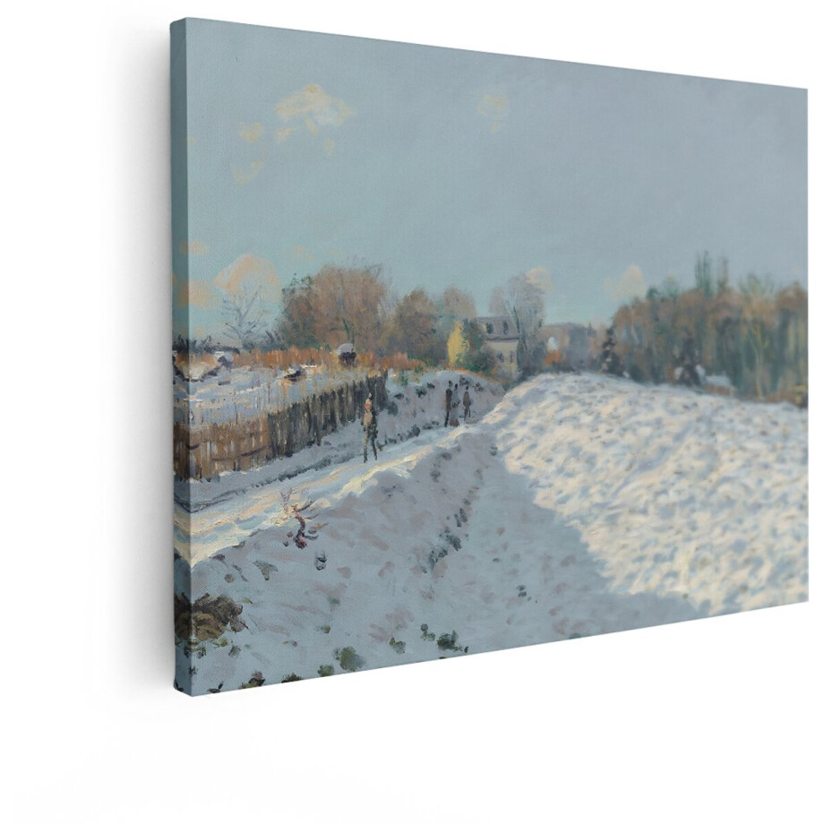 Artaza Canvas Schilderij Winterlandschap Monet - 120x90 cm - Wanddecoratie Schilderij Natuur - Muurdecoratie Landschap - Decoratie Woonkamer Artaza Canvas Schilderij Winterlandschap Monet - 120x90 cm - Wanddecoratie Schilderij Natuur - Muurdecoratie Landschap - Decoratie Woonkamer afbeelding 1