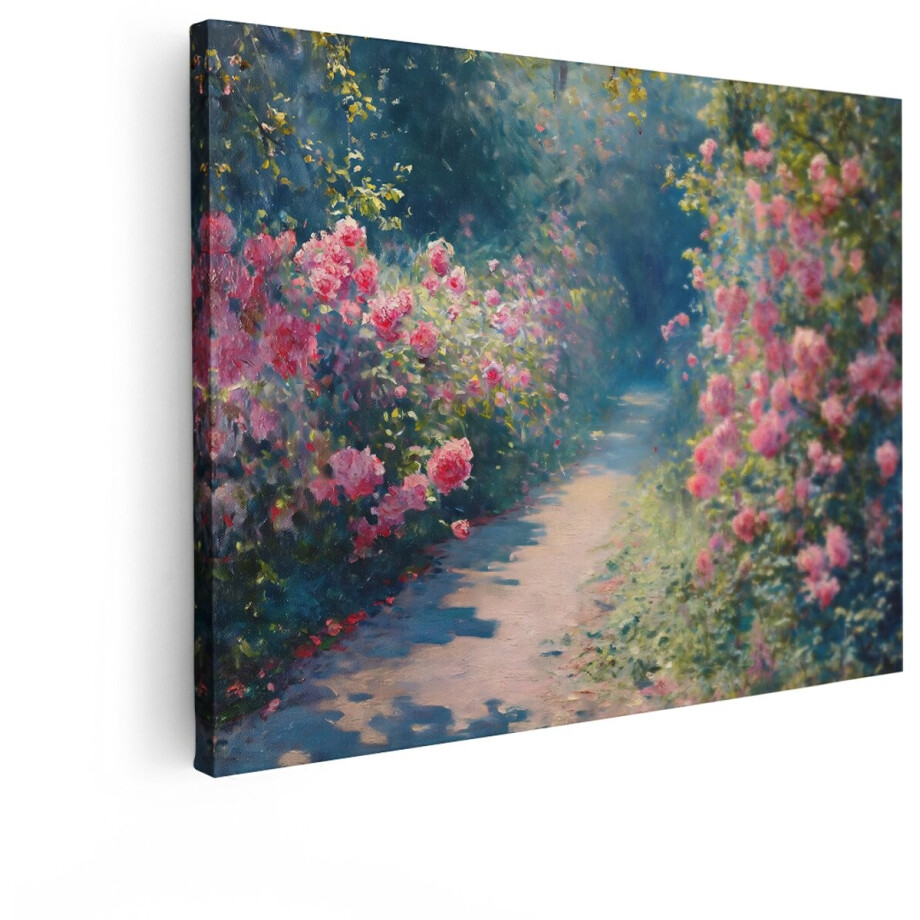 Artaza Canvas Schilderij Roze Rozen - 40x30 cm - Wanddecoratie Bloemen Tuin - Muurdecoratie Natuur - Decoratie Landschap Woonkamer Artaza Canvas Schilderij Roze Rozen - 40x30 cm - Wanddecoratie Bloemen Tuin - Muurdecoratie Natuur - Decoratie Landschap Woonkamer afbeelding 1