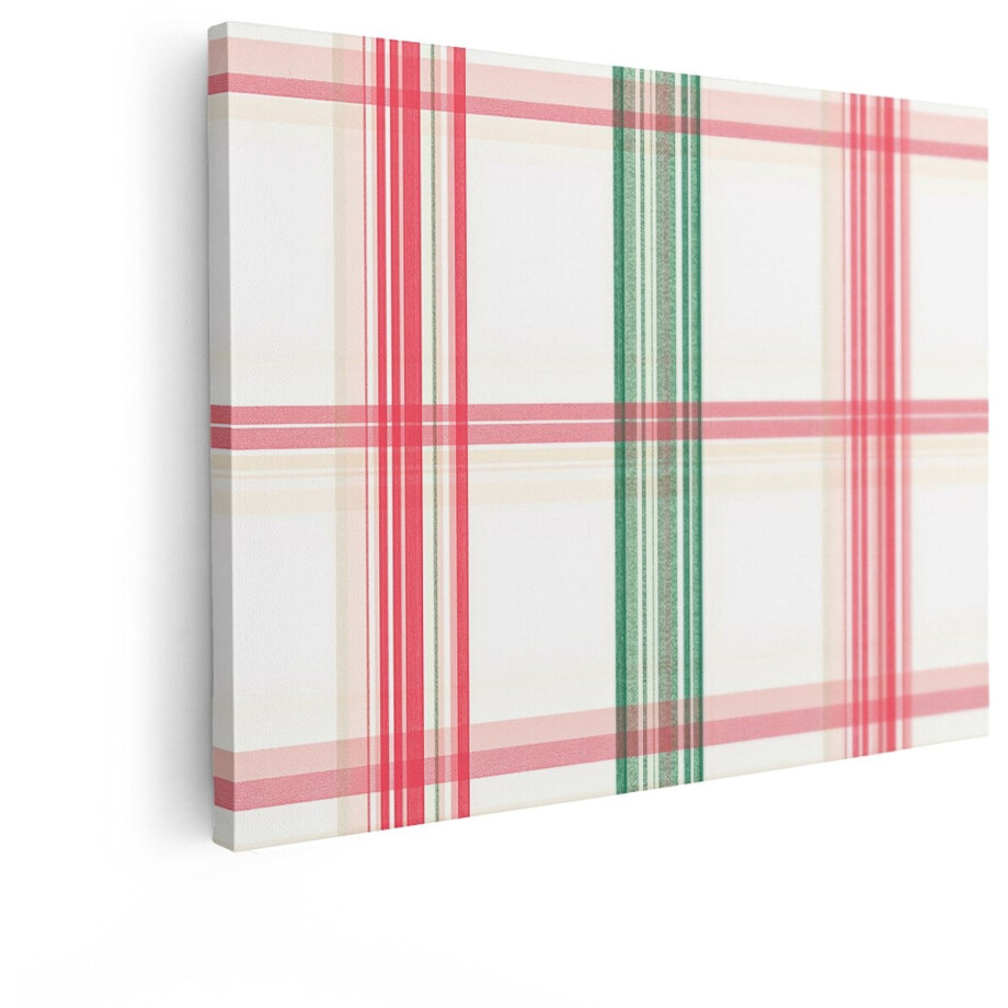 Artaza Canvas Schilderij Geometrisch Ruitpatroon - 40x30 cm - Wanddecoratie Abstract - Muurdecoratie Roze Groen - Schilderijen Op Canvas Artaza Canvas Schilderij Geometrisch Ruitpatroon - 40x30 cm - Wanddecoratie Abstract - Muurdecoratie Roze Groen - Schilderijen Op Canvas afbeelding 1