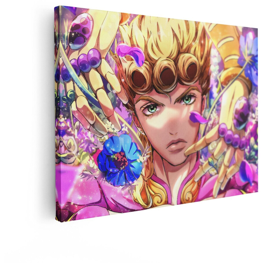Artaza Canvas Schilderij Giorno Giovanna - 120x90 cm - Anime Wanddecoratie - Muurdecoratie JoJo Bizarre Adventure - Decoratie Bloemen Slaapkamer Artaza Canvas Schilderij Giorno Giovanna - 120x90 cm - Anime Wanddecoratie - Muurdecoratie JoJo Bizarre Adventure - Decoratie Bloemen Slaapkamer afbeelding 1