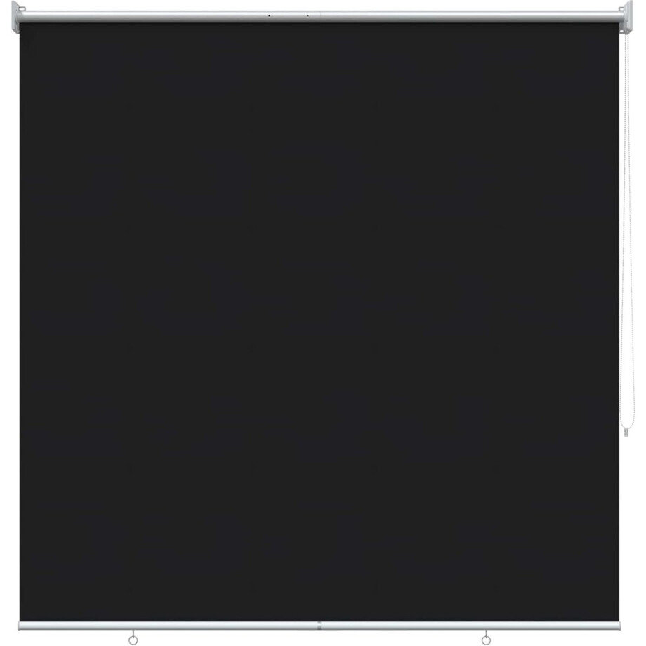 vidaXL - Buitenrolgordijn - UV-bescherming - Zwart - 120 - x - 140 - cm - (B - x - H) afbeelding 1