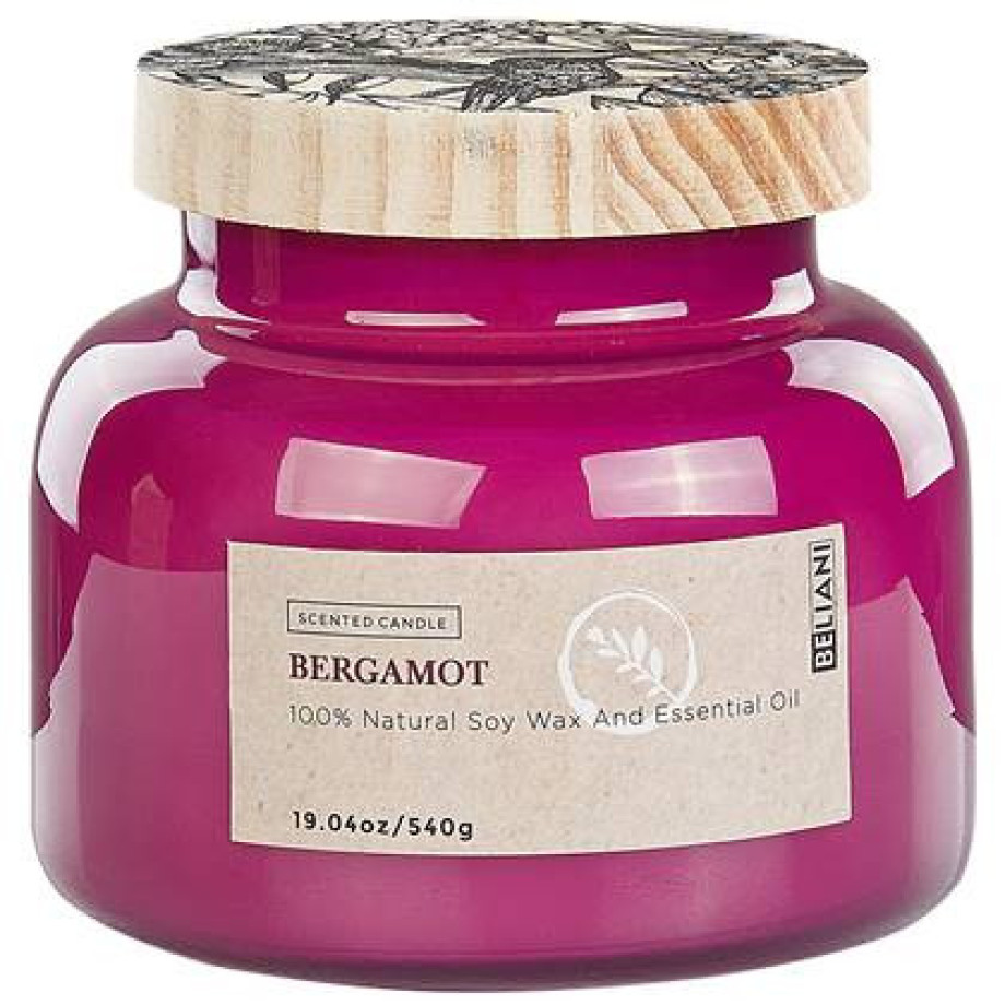 Beliani - DELIGHT BLISS - Geurkaars - Bergamot - Soja wax afbeelding 1