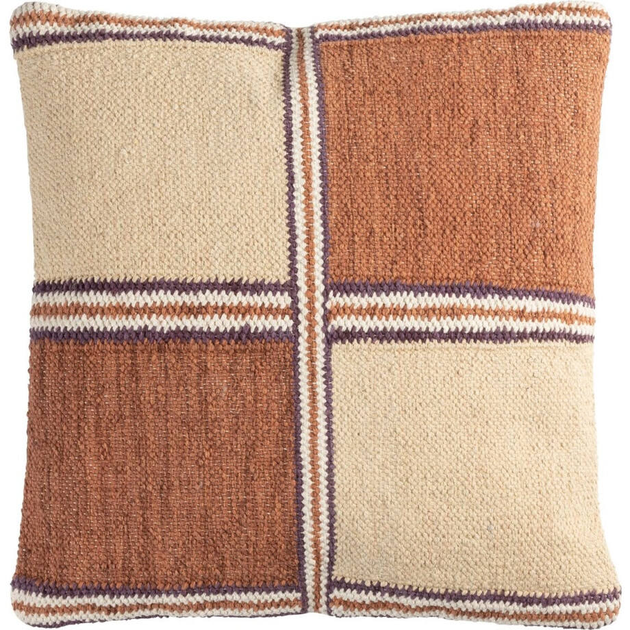 Dutchbone Gambit Kussen 45x45 - Beige afbeelding 1