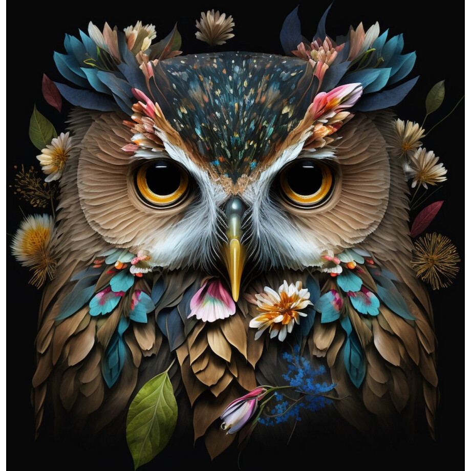Owl- Kristal Helder Galerie kwaliteit Plexiglas 5mm. - Blind Aluminium Ophang-frame - Luxe wanddecoratie - Fotokunst - professioneel verpakt en gratis bezorgd afbeelding 1
