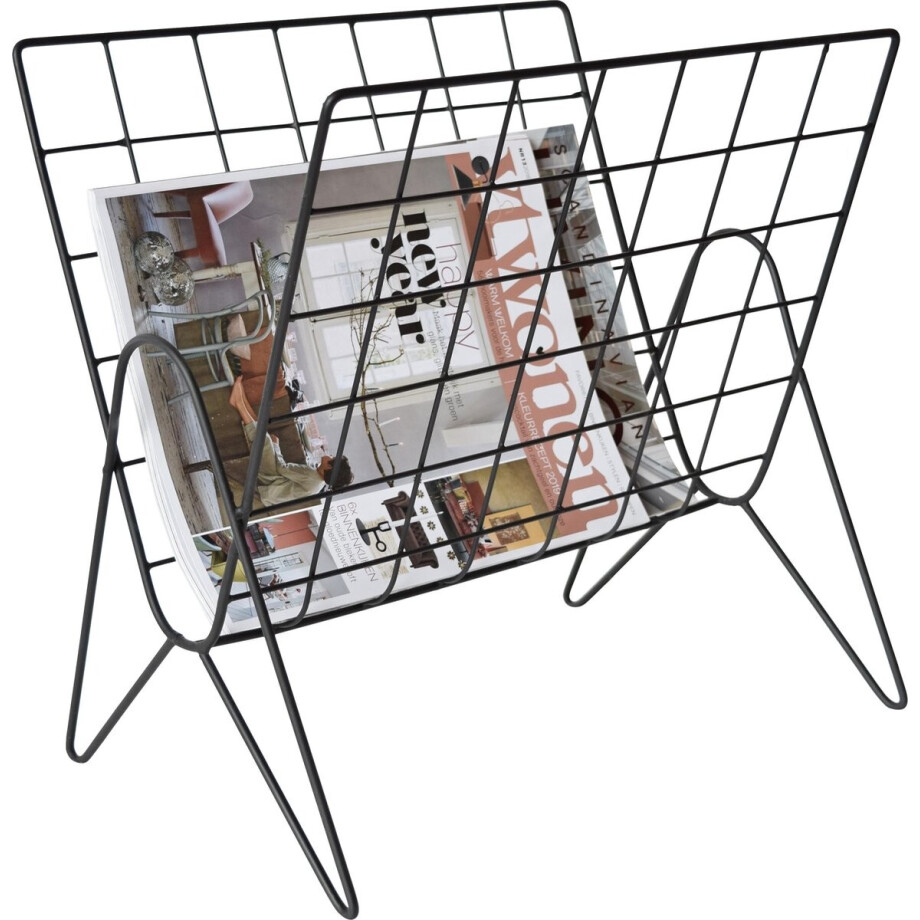 LOFT42 - Maggy staand - Tijdschriftenbak - Mat zwart - Metaal - 39x38x26 LOFT42 - Maggy staand - Tijdschriftenbak - Mat zwart - Metaal - 39x38x26 afbeelding 1