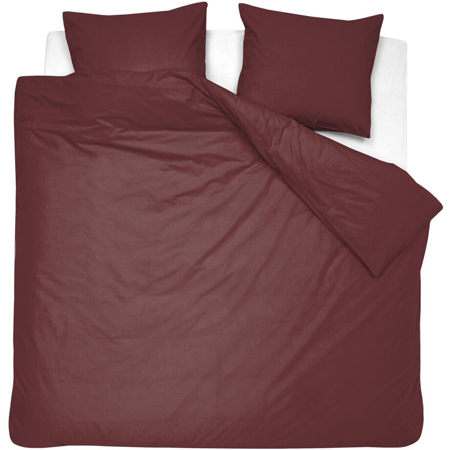 Cinderella Dekbedovertrekset katoen 240 x 200/220 cm weekend bordeaux afbeelding 1