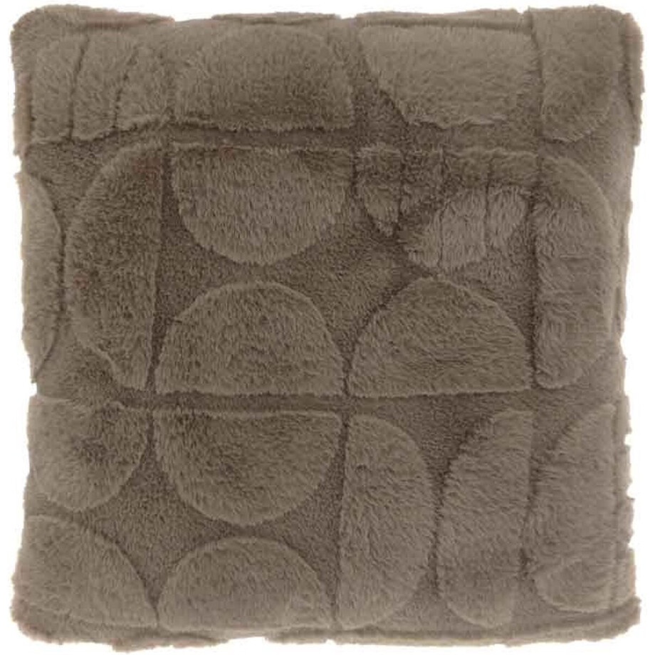 Unique Living - Kussenhoes Milan Taupe -45x45cm afbeelding 1