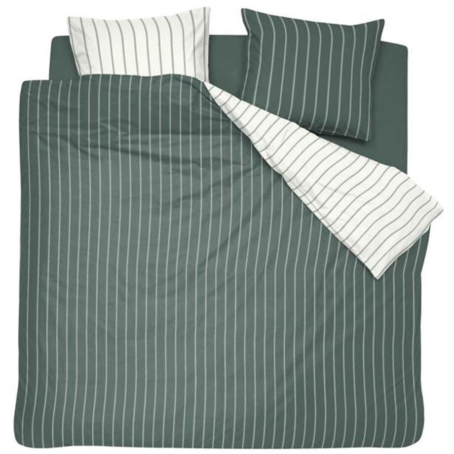 Cinderella Eenvoud Dekbedovertrek - Extra breed - 260x200/220 cm - Groen Cinderella Eenvoud Dekbedovertrek - Extra breed - 260x200/220 cm - Groen afbeelding 1