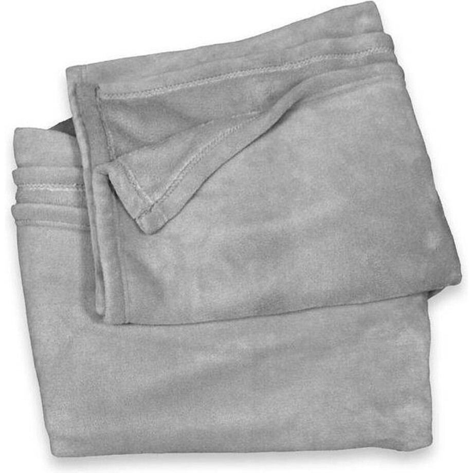 Unique Living Enzo - Fleece polyester - Plaid - 130x180 cm - Nickel grey afbeelding 1