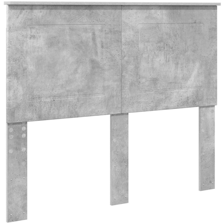 vidaXL - Hoofdbord - Beton - Grijs - Geconstrueerd - hout afbeelding 1