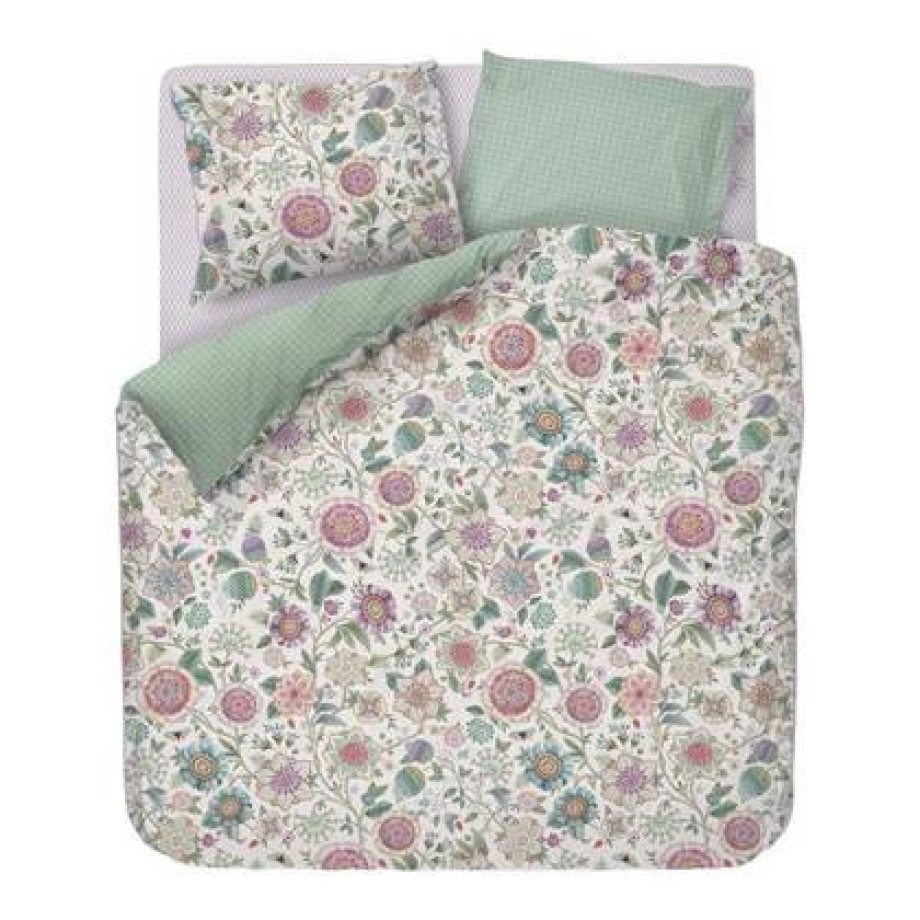 Pip Studio Viva Las Flores Dekbedovertrek 240 x 200/220 cm - Wit afbeelding 1