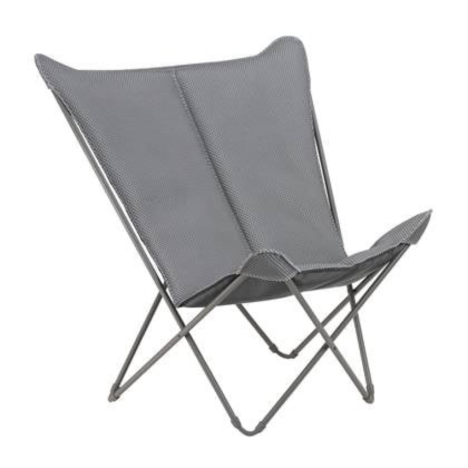 Lafuma Maxi Pop Up XL Loungestoel - Zilver afbeelding 1