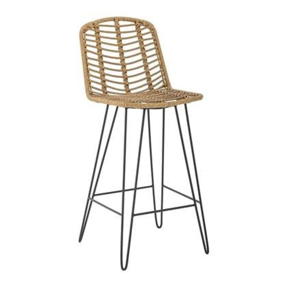 Bloomingville Vargas Barstoel - Rattan Naturel afbeelding 1