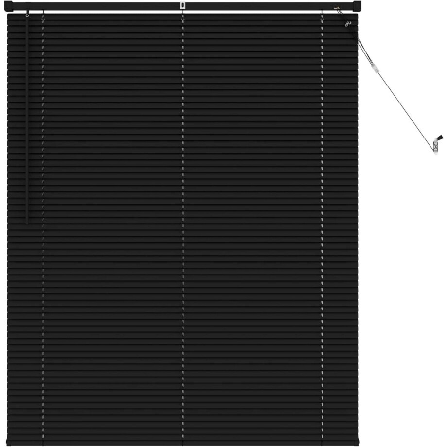 vidaXL - Venetiaanse - jaloezie - Zwart - 150 - x - 110 - cm - 25 - mm - PVC afbeelding 1