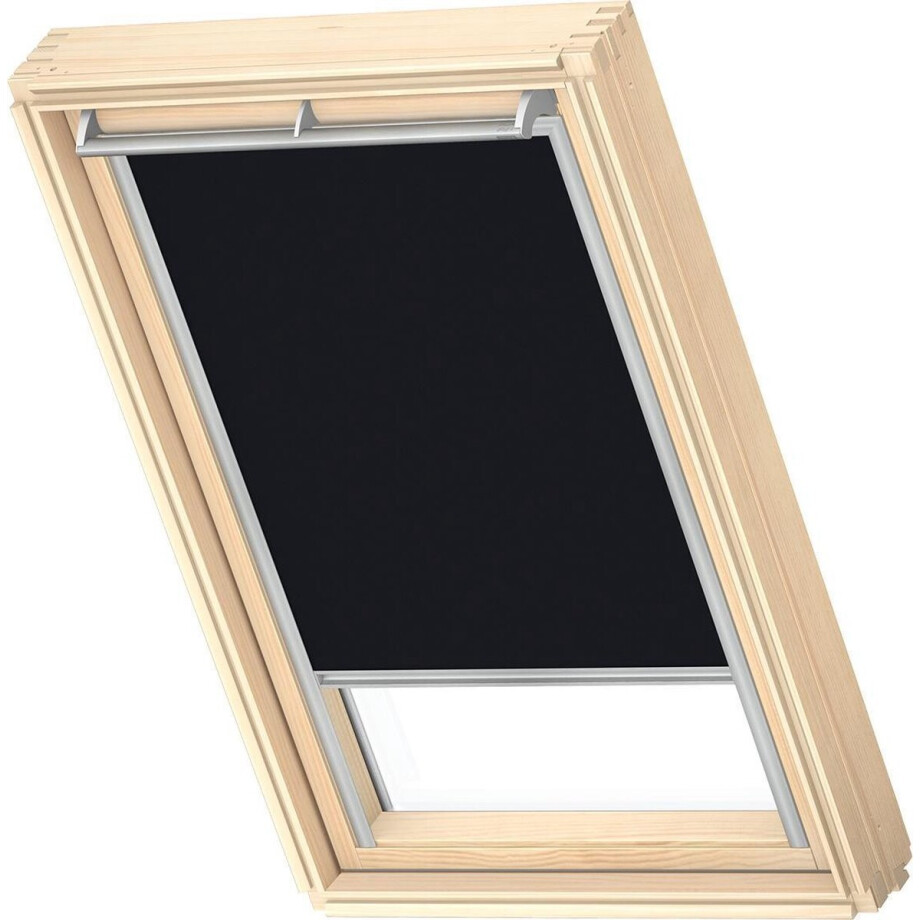 VELUX Origineel Verduisterend Rolgordijn (DKL), Zilveren Kozijn, UK04, Zwart VELUX Origineel Verduisterend Rolgordijn (DKL), Zilveren Kozijn, UK04, Zwart afbeelding 1