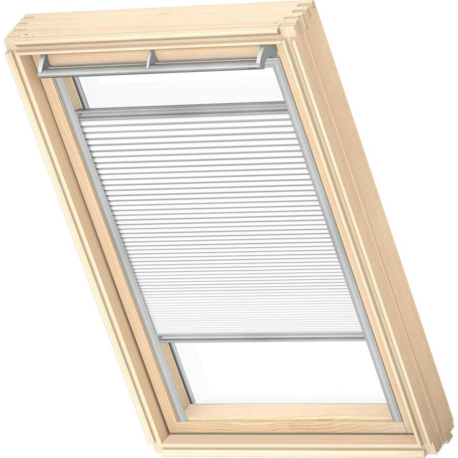 VELUX Origineel Verduisterend Plisségordijn (FHC), Zilveren Kozijn, S08, 608, Wit afbeelding 1