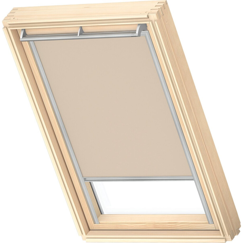 VELUX Origineel Verduisterend Rolgordijn Plus Plissé (DFD), Zilveren Kozijn, M04, 304, 1, Beige afbeelding 1