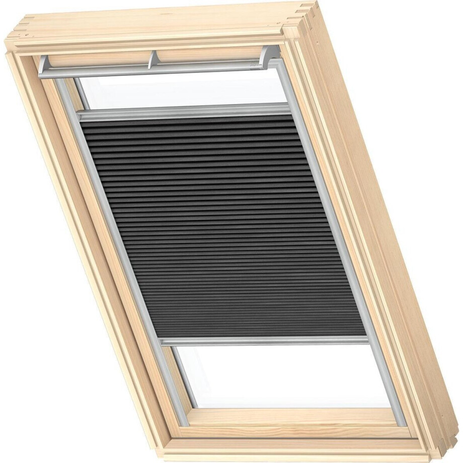 VELUX Origineel Verduisterend Plisségordijn (FHC), Zilveren Kozijn, U04, 804, 7, Black VELUX Origineel Verduisterend Plisségordijn (FHC), Zilveren Kozijn, U04, 804, 7, Black afbeelding 1
