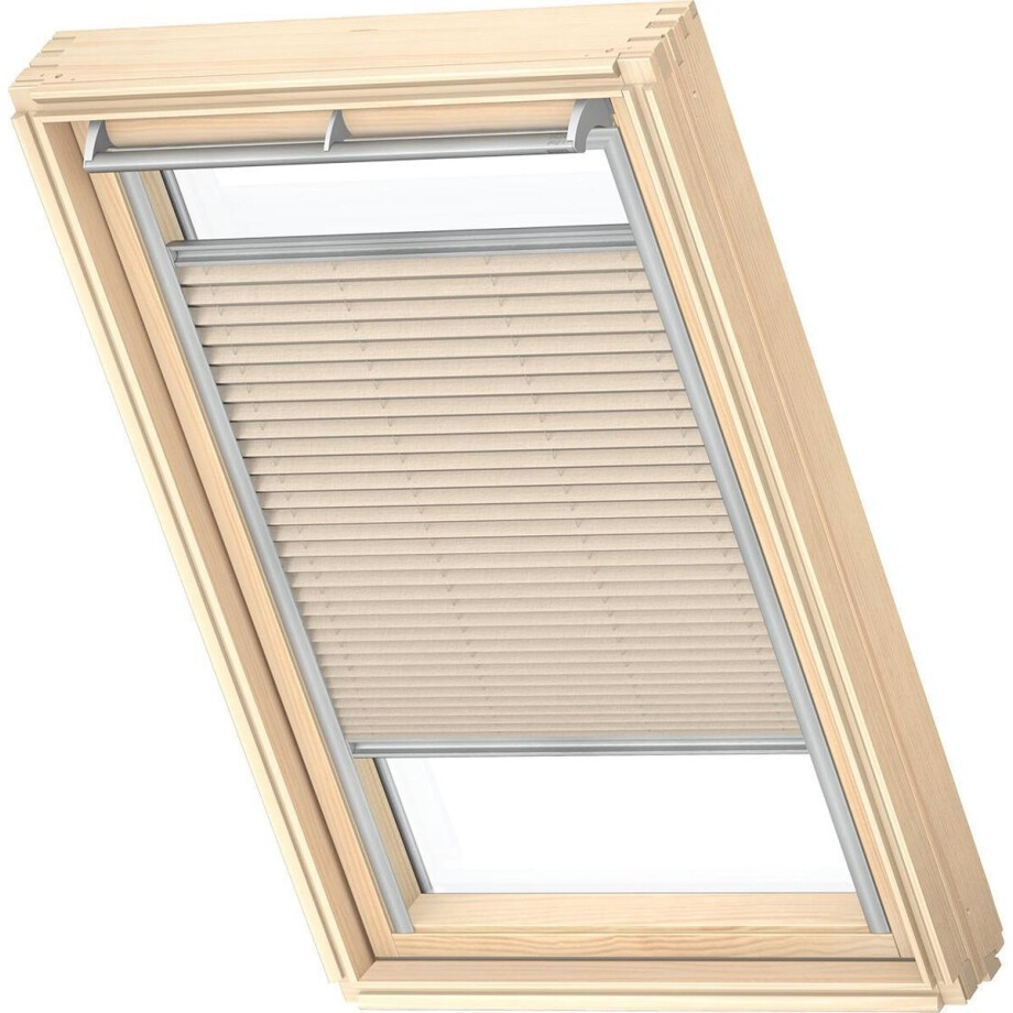 VELUX Origineel Plisségordijn (FHL), Zilveren Kozijn, PK08, Light Beige afbeelding 1