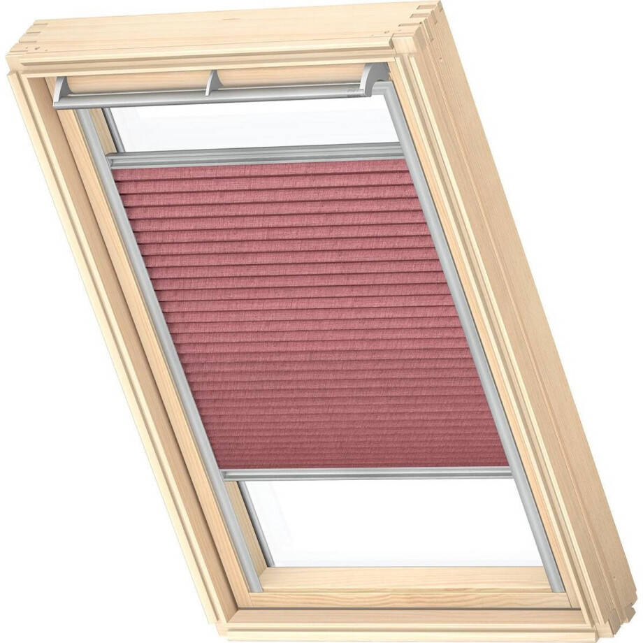 VELUX Origineel Plisségordijn (FHL), Zilveren Kozijn, P06, 406, Wine Red afbeelding 1