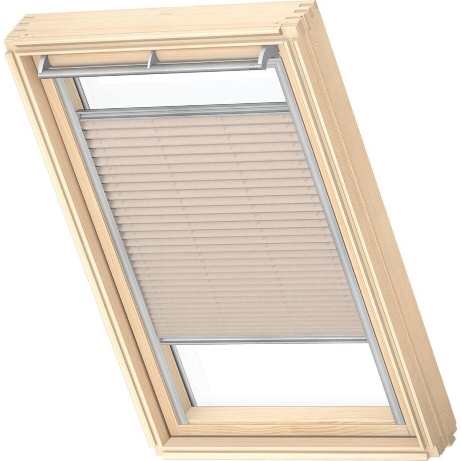 VELUX Origineel Plisségordijn (FHL), Zilveren Kozijn, PK10, Classic Sand VELUX Origineel Plisségordijn (FHL), Zilveren Kozijn, PK10, Classic Sand afbeelding 1