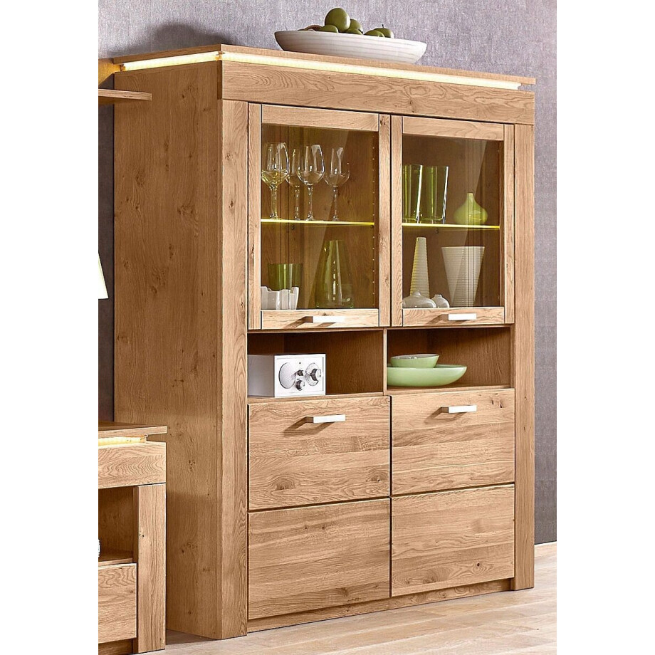 VOGL Möbelfabrik Vitrinekast Hoogte 158 cm afbeelding 1