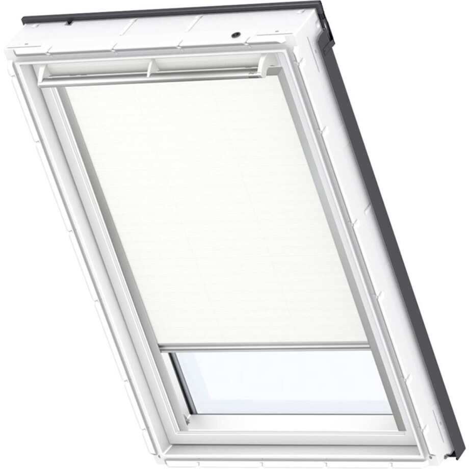 VELUX Origineel Verduisterend Rolgordijn (DKL), Zilveren Kozijn, F06, Wit afbeelding 1