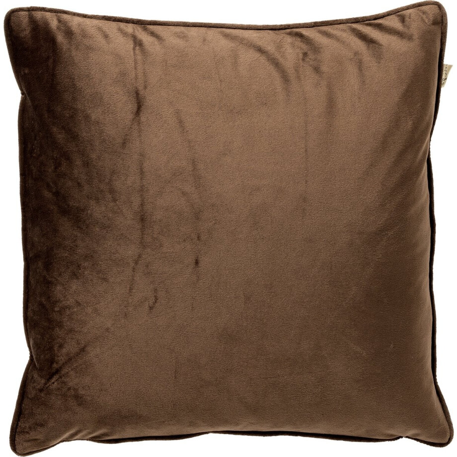 Dutch Decor FINN - sierkussen 45x45 cm - velvet - effen kleur - Chocolate Martini - donkerbruin - Inclusief binnenkussen - Luxe kussens voor woonkamer & bank Dutch Decor FINN - sierkussen 45x45 cm - velvet - effen kleur - Chocolate Martini - donkerbruin - Inclusief binnenkussen - Luxe kussens voor woonkamer & bank afbeelding 1