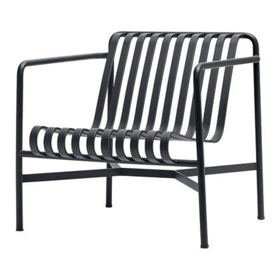 HAY Palissade Lounge Chair Low - Antraciet afbeelding 1