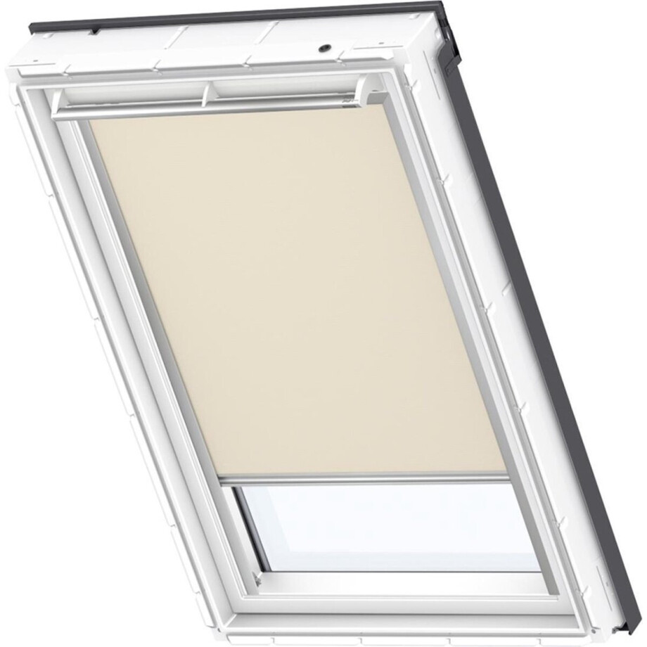 VELUX Origineel Verduisterend Rolgordijn (DKL), Zilveren Kozijn, SK08, Beige VELUX Origineel Verduisterend Rolgordijn (DKL), Zilveren Kozijn, SK08, Beige afbeelding 1